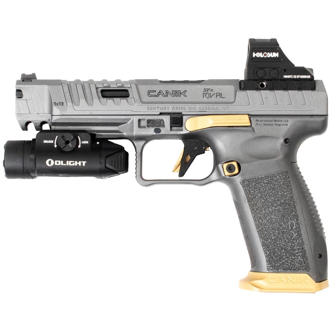 CANIK SFX RIVAL + HOLOSUN HS407C X2, OLIGHT PL-3 VALKYRIE